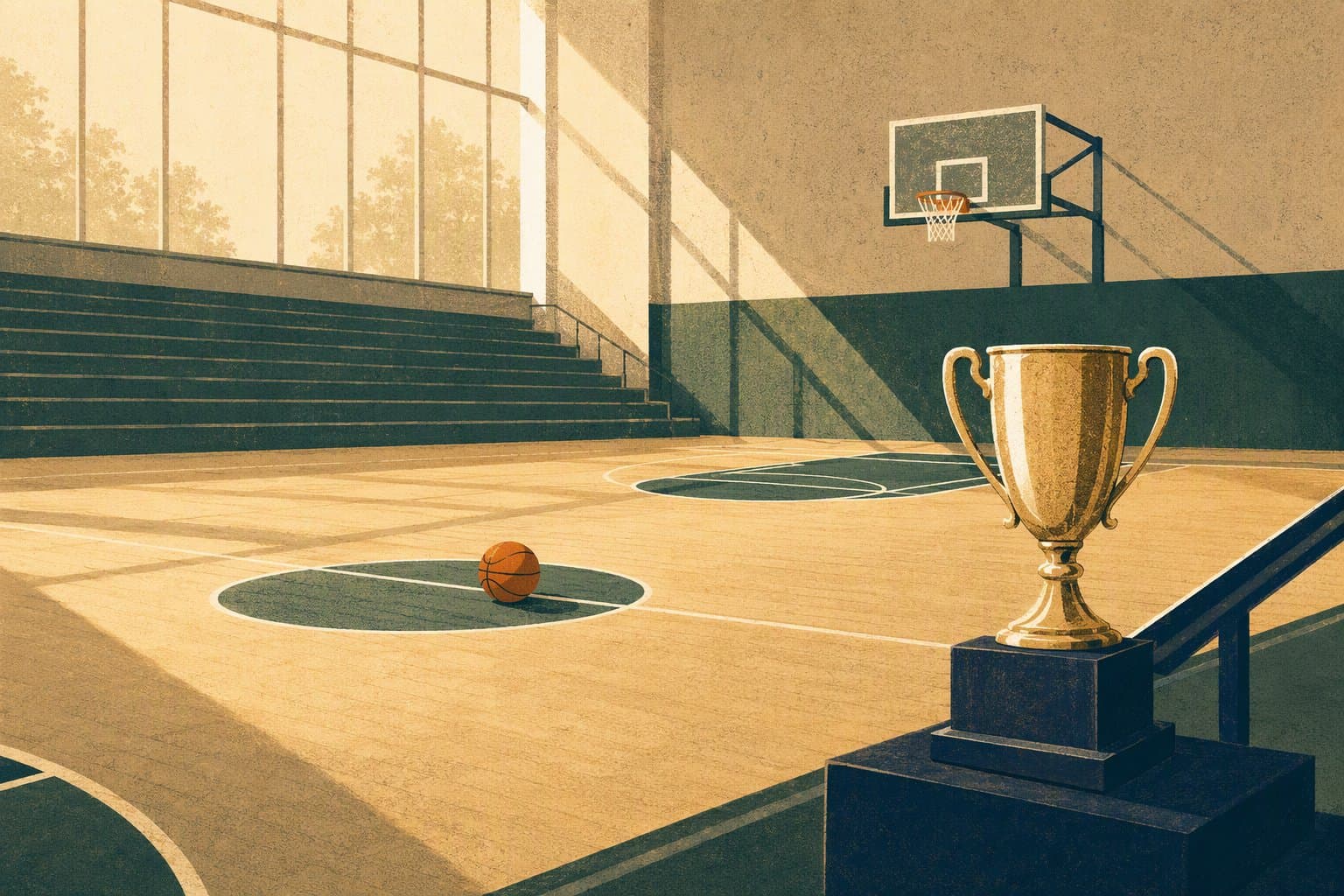 Victory at the Court - illustration, Jake Team LLC