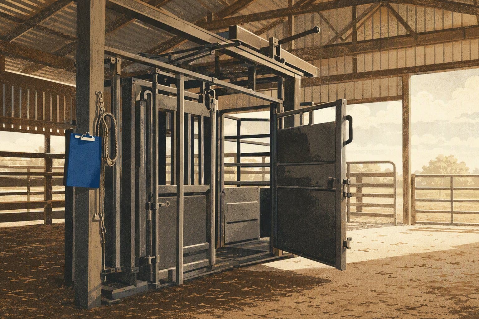 Texas livestock inspection - illustration, Jake Team LLC