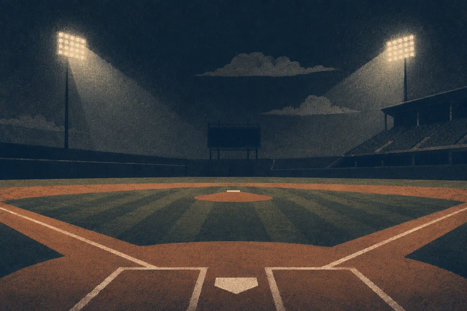 late-inning baseball drama - illustration, Jake Team LLC