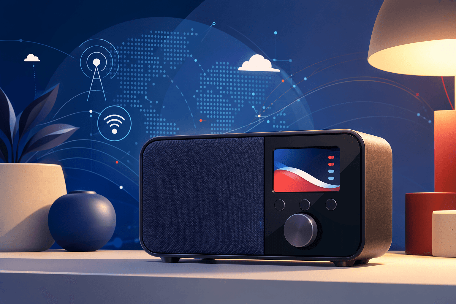 Smart Radio - illustration, Jake Team LLC