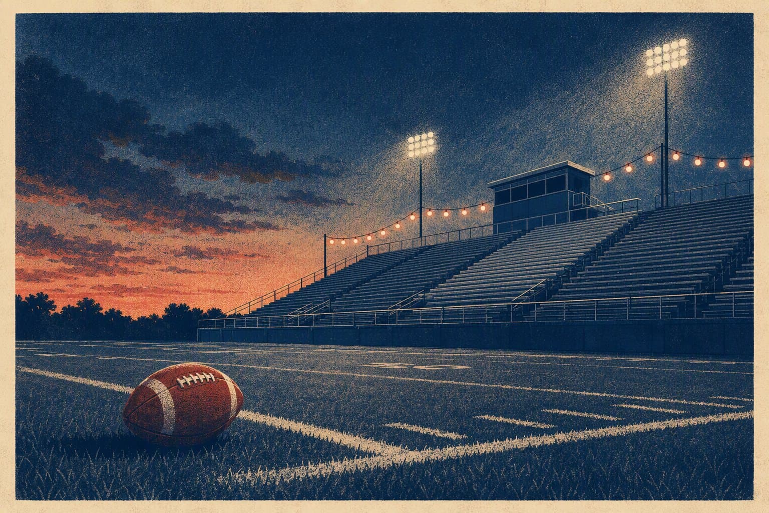Friday Night Lights - illustration, Jake Team LLC