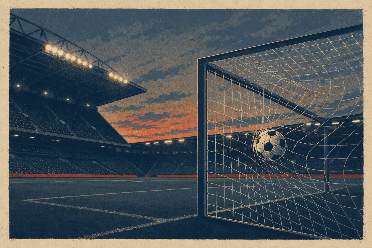Late Goal Drama - illustration, Jake Team LLC