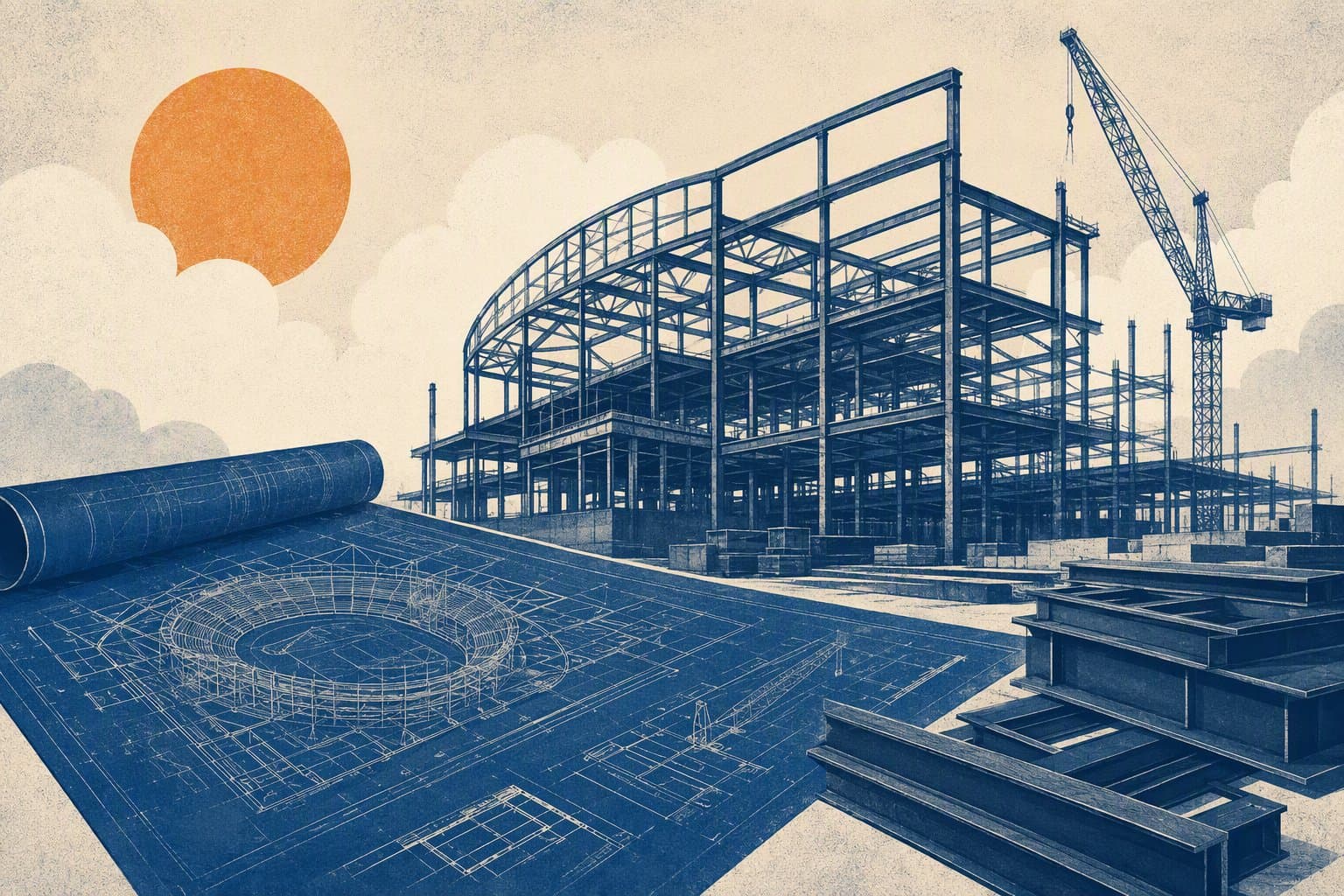 New Venue Construction - illustration, Jake Team LLC