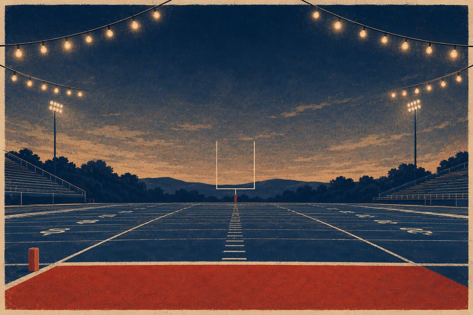 Friday Night Lights - illustration, Jake Team LLC