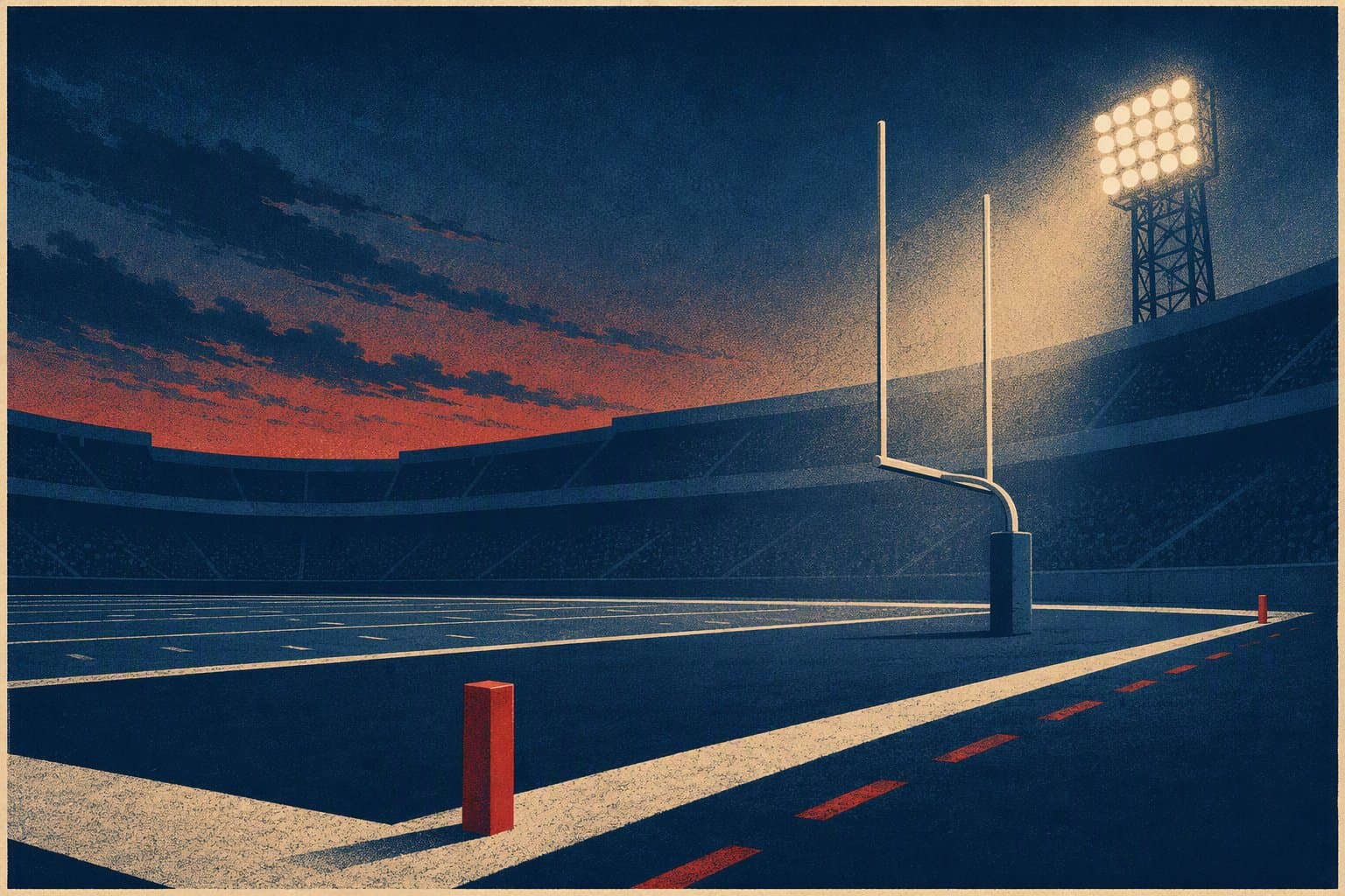 College Football Thriller - illustration, Jake Team LLC