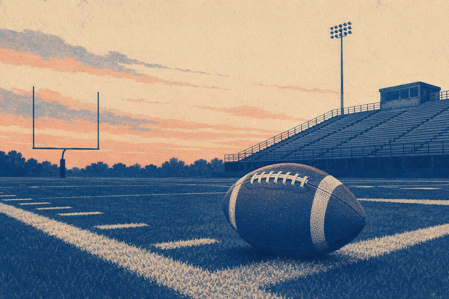 football season kickoff - illustration, Jake Team LLC