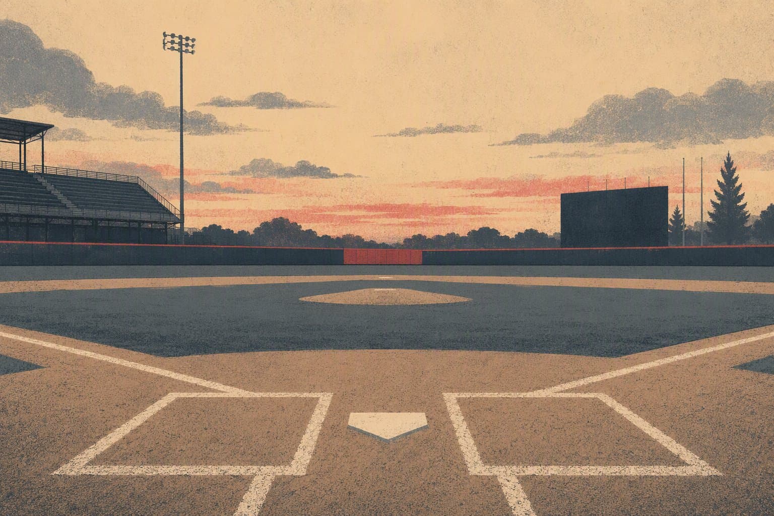 Empty stadium field - illustration, Jake Team LLC