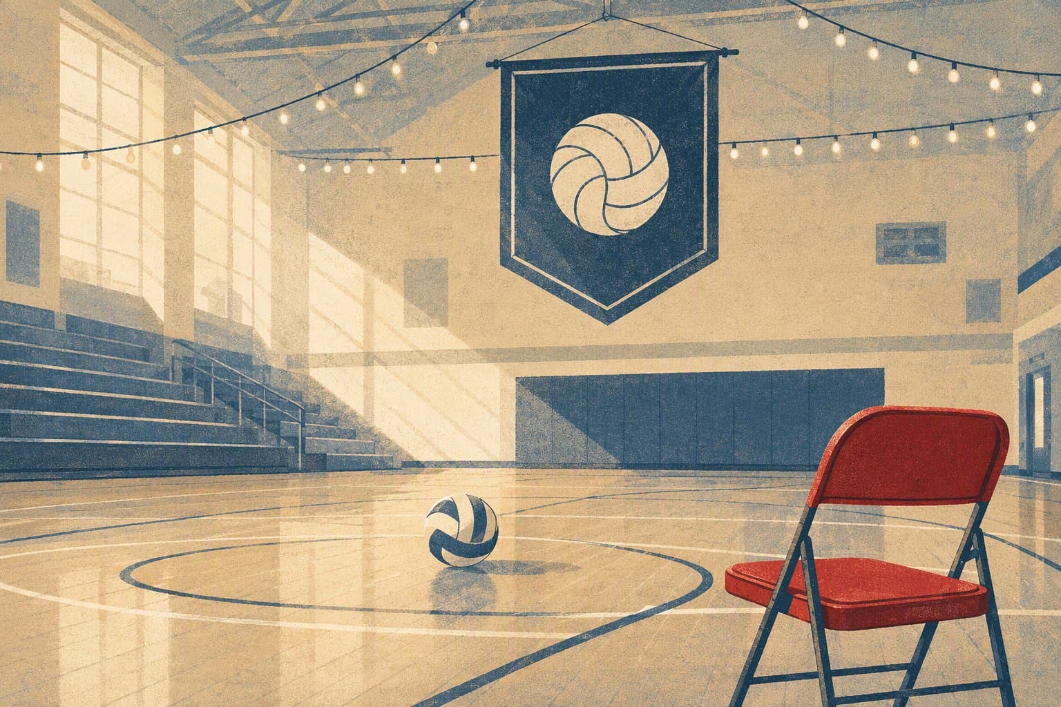 Volleyball Momentum - illustration, Jake Team LLC