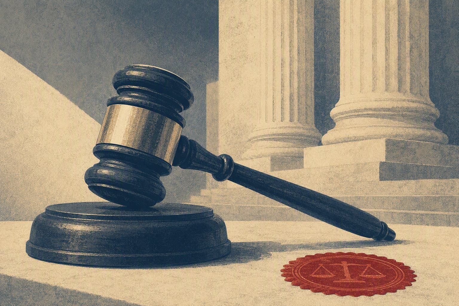 Allen court justice - illustration, Jake Team LLC
