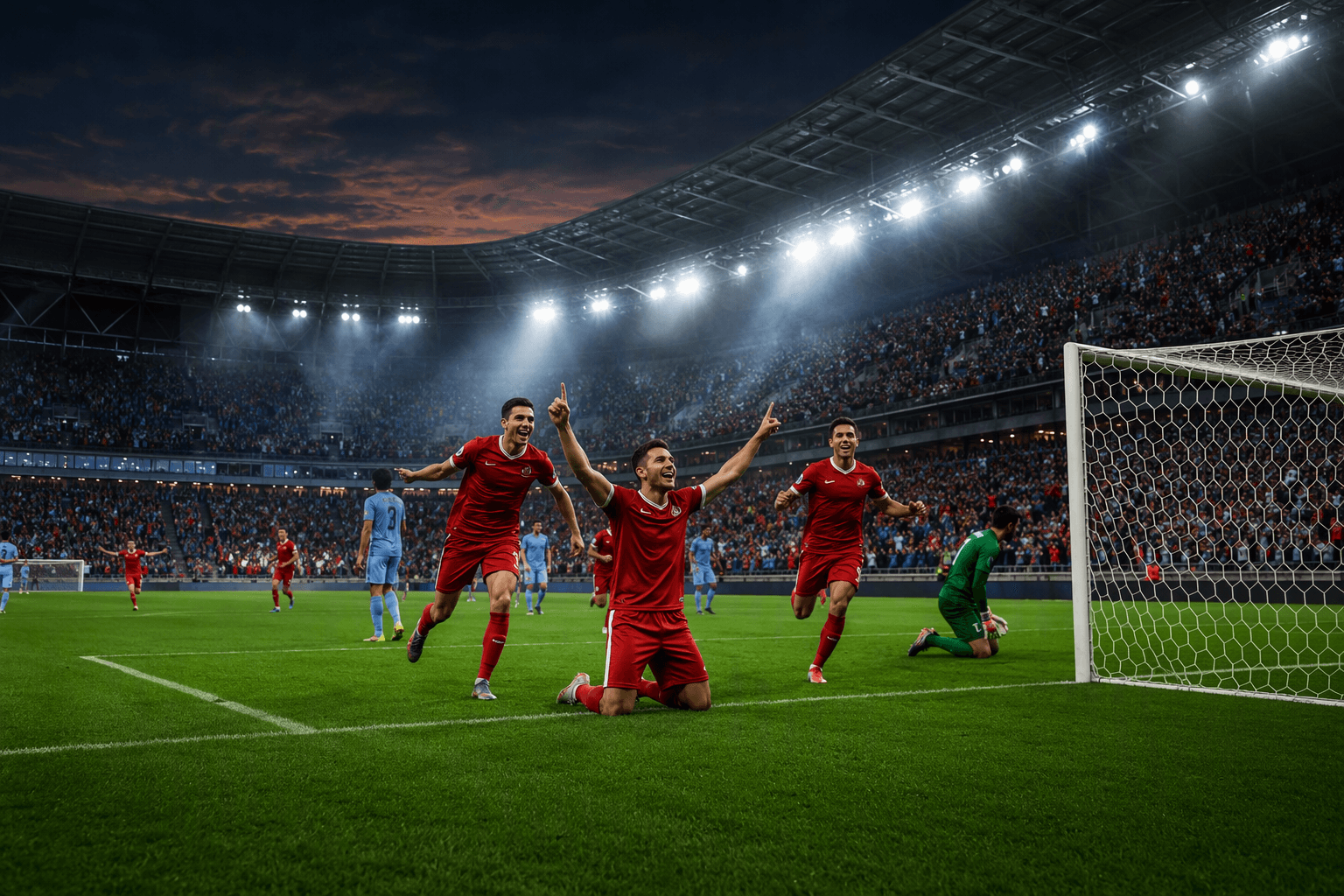 Soccer victory moment - illustration, Jake Team LLC