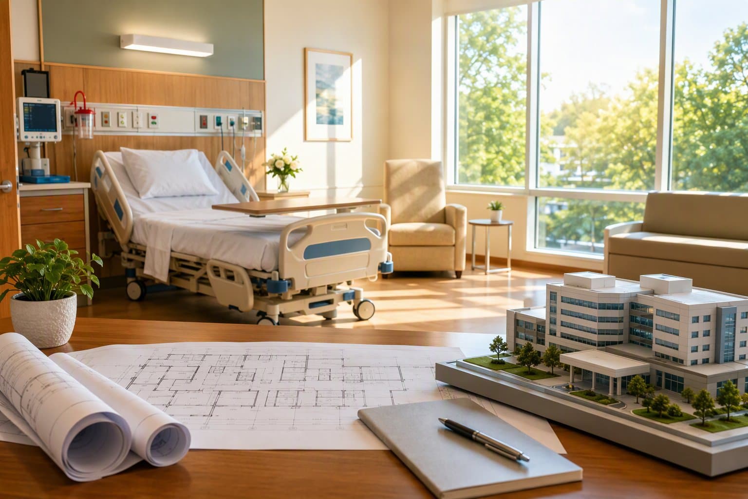Hospital Expansion - illustration, Jake Team LLC