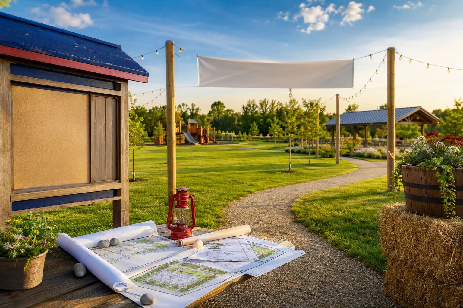 Community park planning - illustration, Jake Team LLC