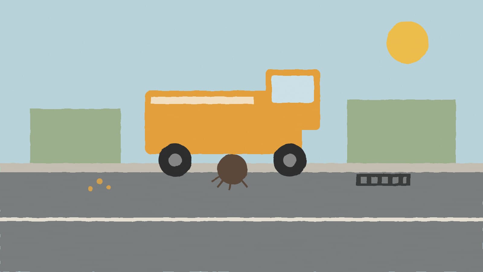 Street sweeper on a curb - illustration, Jake Team LLC