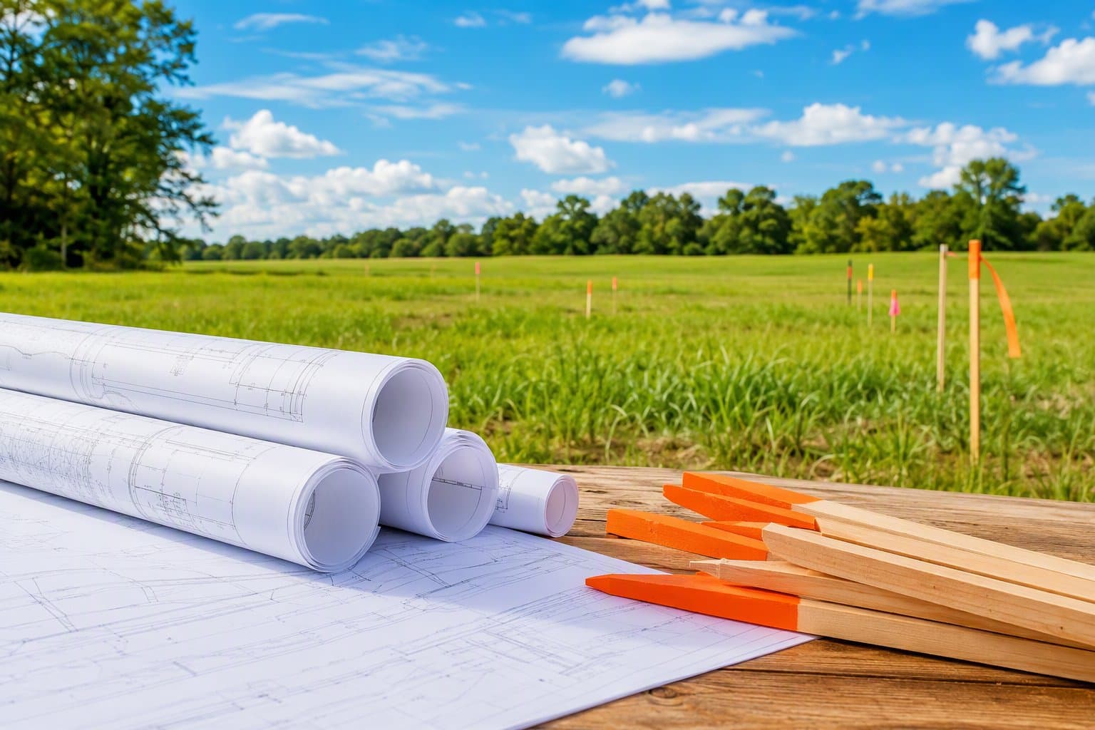 Road construction site plan - illustration, Jake Team LLC