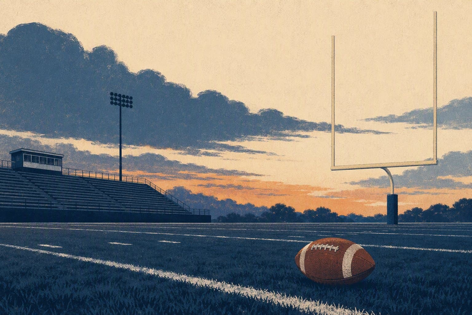 high school football - illustration, Jake Team LLC